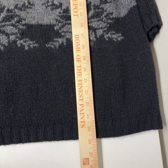 VENEZIA JEANS Nordic Snowflake Pattern 100% Wool Sweater Women 22/24 EUC - Picture 8 of 11